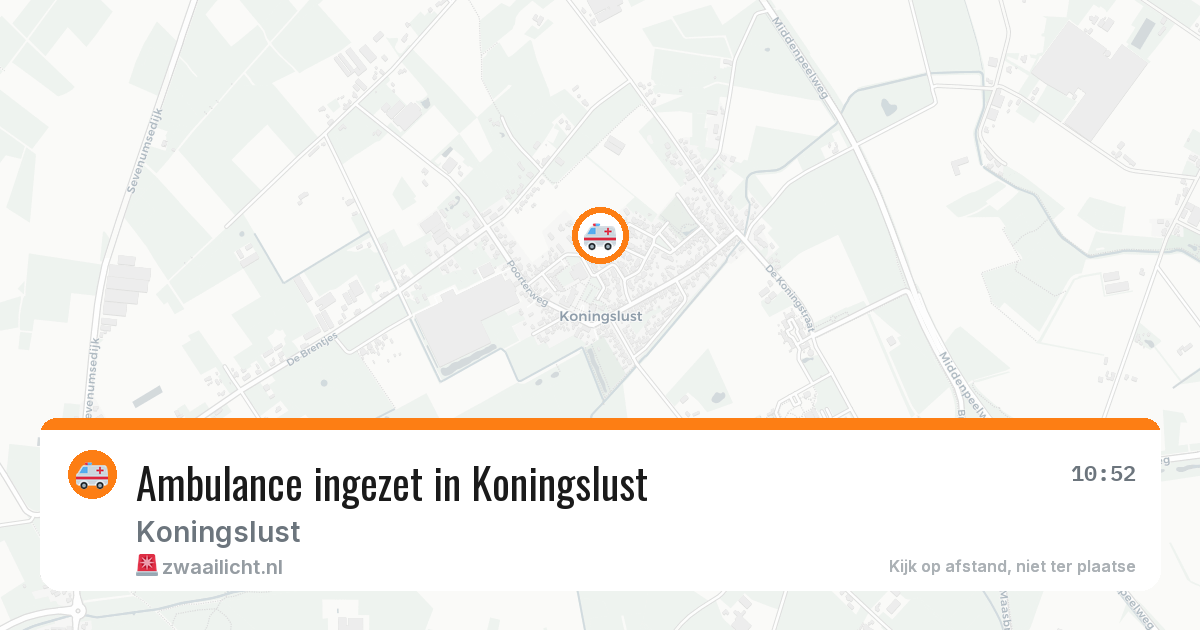 Ambulance ingezet in Koningslust — 24 jul 2026