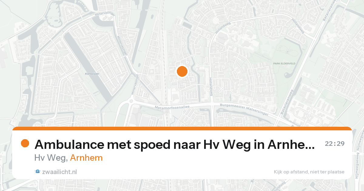 Ambulance met spoed naar Hv Weg in Arnhem — 5 jun 2026