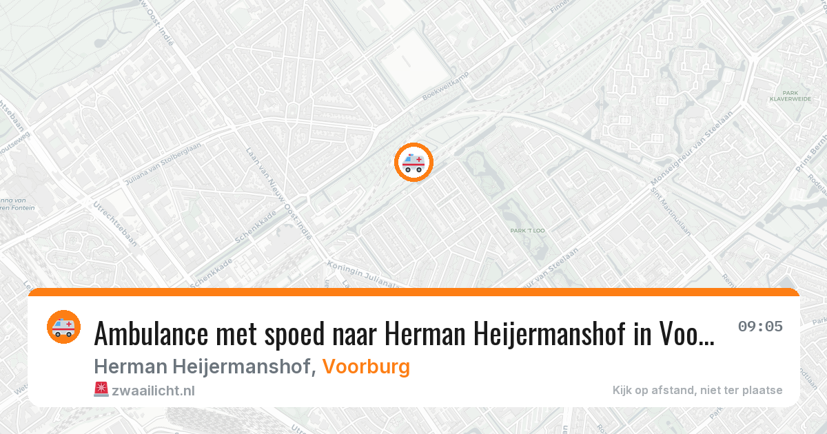 Ambulance met spoed naar Herman Heijermanshof in Voorburg — 30 mrt 2026