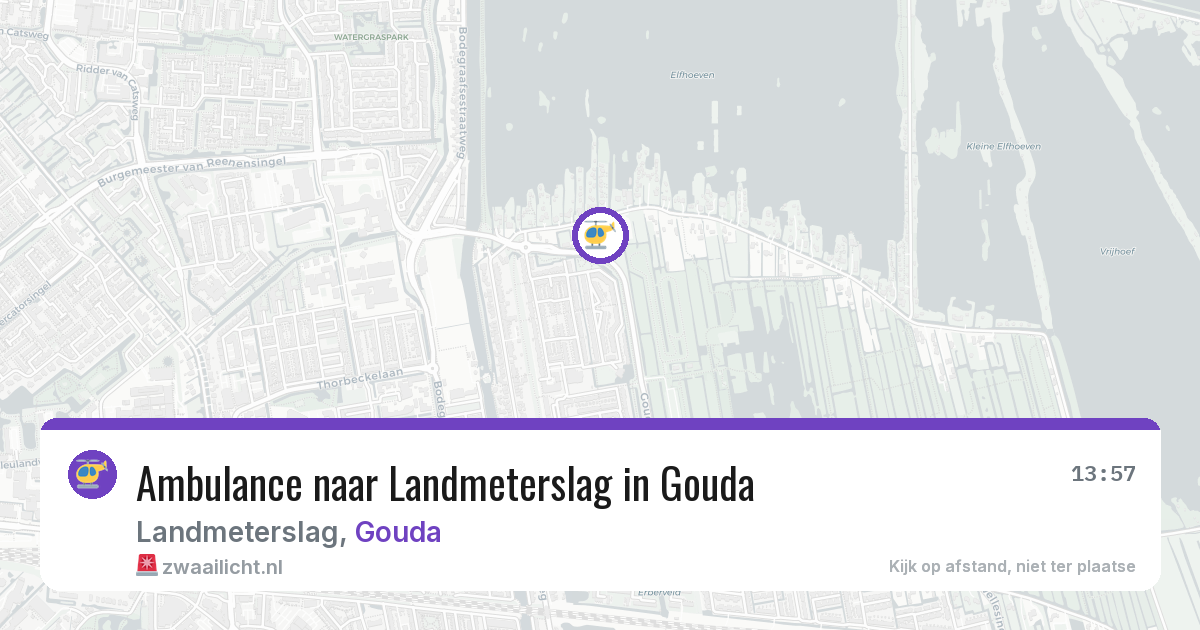 Ambulance naar Landmeterslag in Gouda — 28 jan 2026