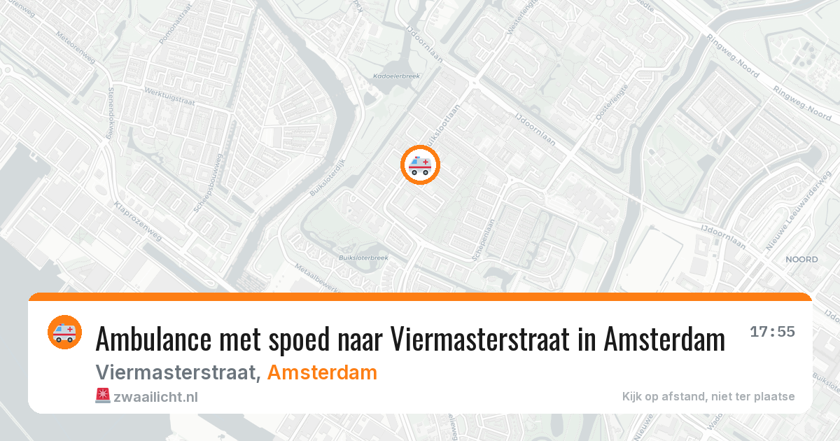 Ambulance met spoed naar Viermasterstraat in Amsterdam — 3 mrt 2026