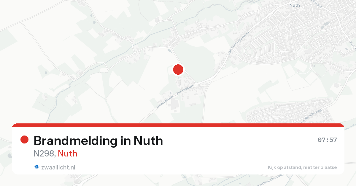 Brandmelding in Nuth — 20 aug 2026