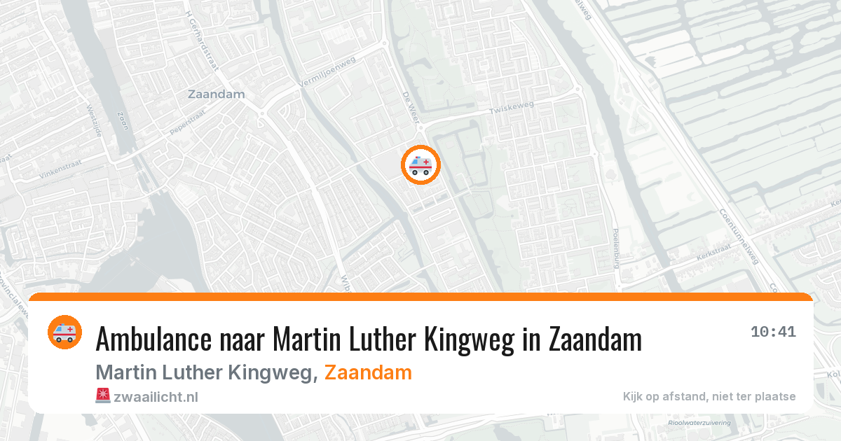 Ambulance naar Martin Luther Kingweg in Zaandam — 19 mei 2026