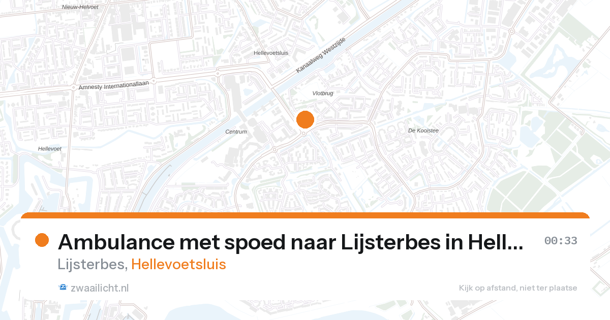 Ambulance met spoed naar Lijsterbes in Hellevoetsluis — 31 jan 2026