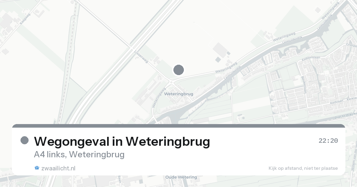 Wegongeval in Weteringbrug — 30 jan 2026