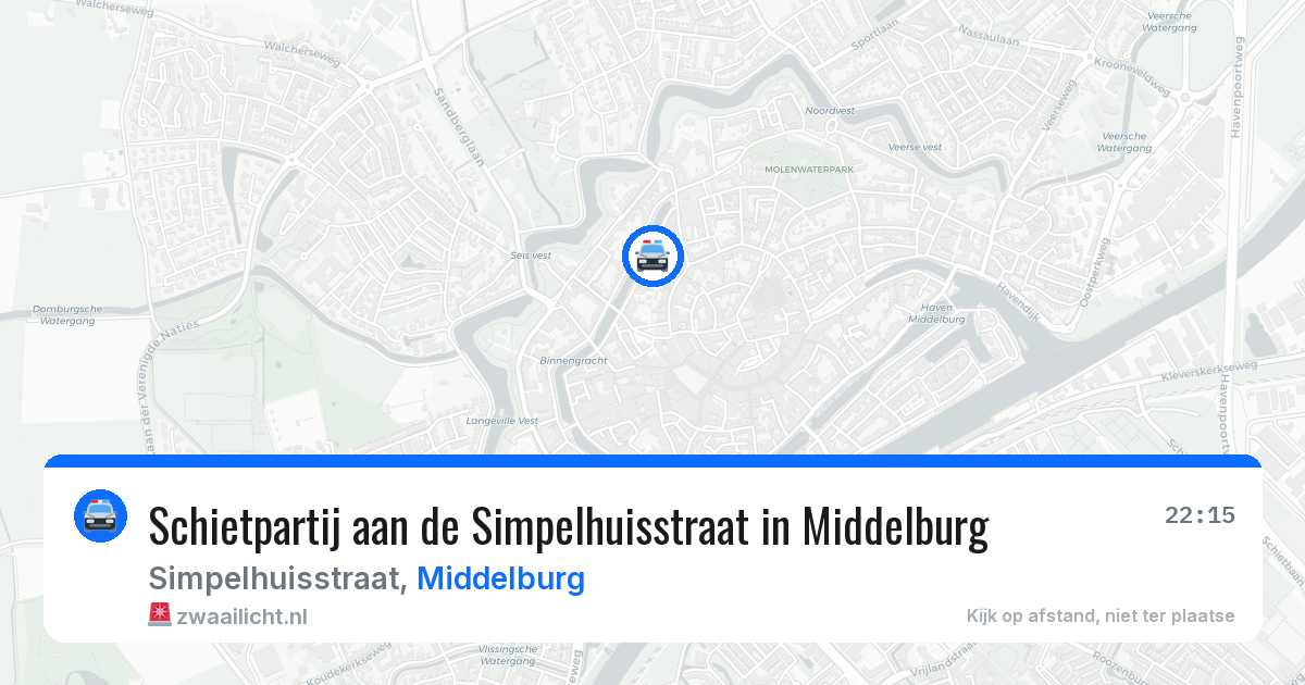 Schietpartij aan de Simpelhuisstraat in Middelburg — 20 jun 2026