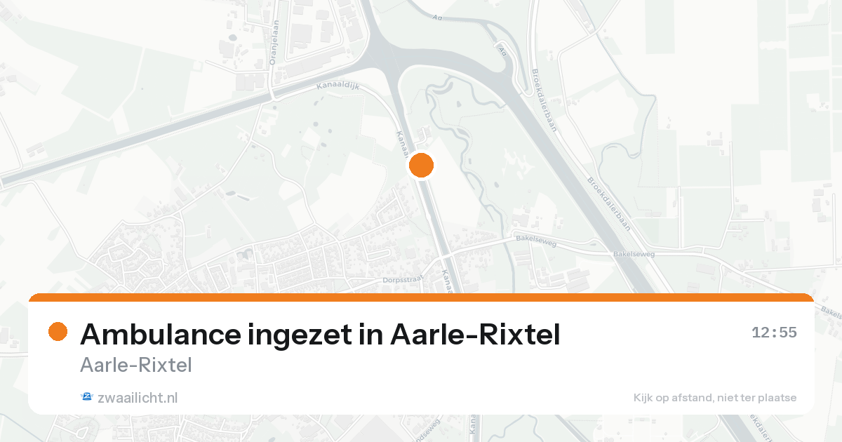 Ambulance ingezet in Aarle-Rixtel — 16 aug 2026