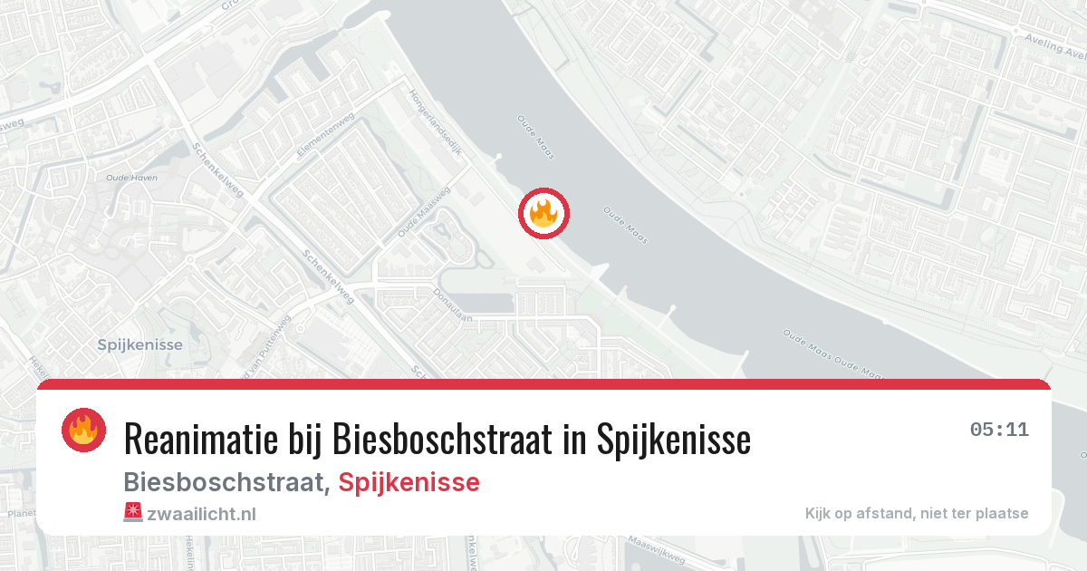 Reanimatie bij Biesboschstraat in Spijkenisse — 30 jun 2026