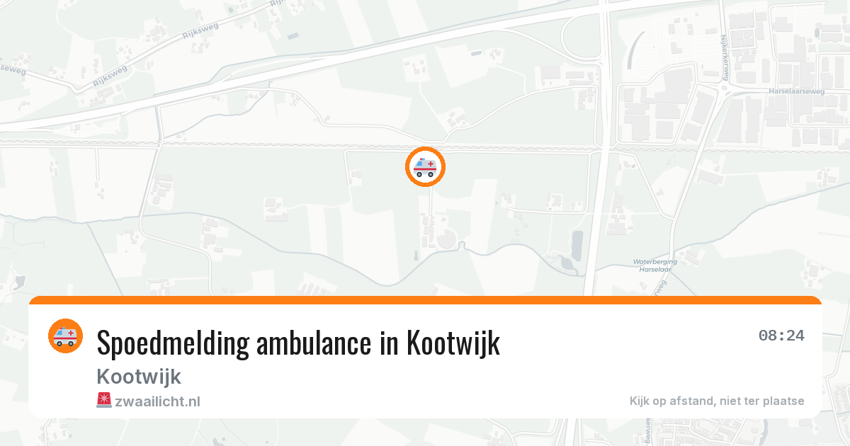Spoedmelding ambulance in Kootwijk — 12 apr 2026