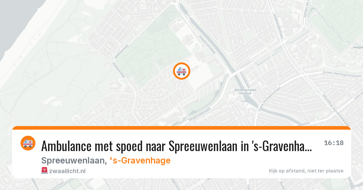 Ambulance met spoed naar Spreeuwenlaan in 's-Gravenhage — 7 jul 2026
