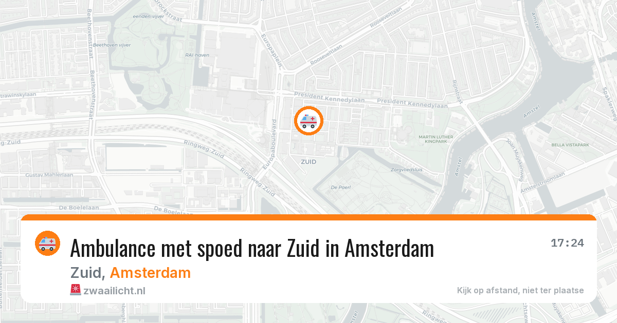 Ambulance met spoed naar Zuid in Amsterdam — 30 jun 2026