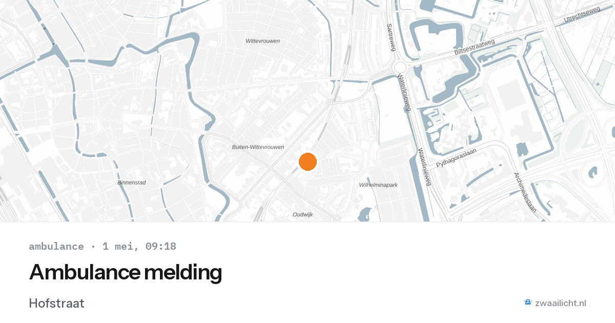 Ambulance melding — 1 mei 2026