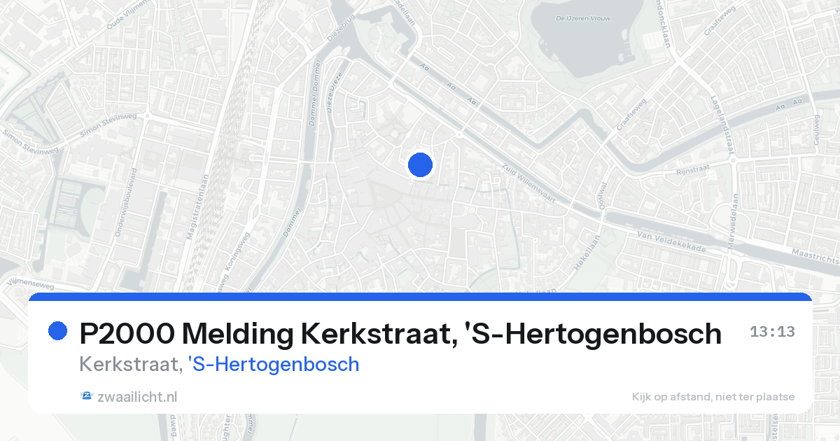 P2000 Melding Kerkstraat, 'S-Hertogenbosch — 24 aug 2026