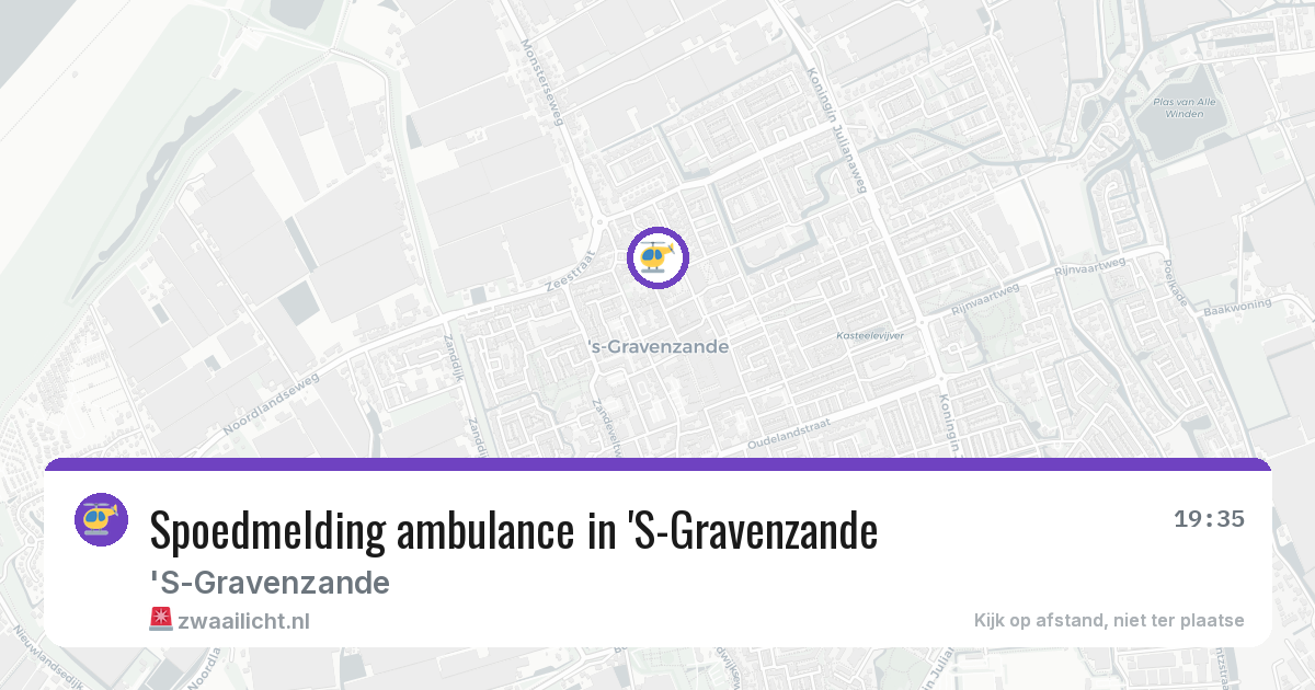 Spoedmelding ambulance in 'S-Gravenzande — 8 jun 2026