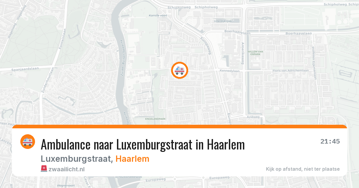 Ambulance naar Luxemburgstraat in Haarlem — 5 apr 2026
