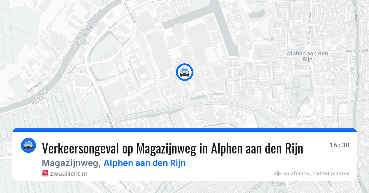 Verkeersongeval op Magazijnweg in Alphen aan den Rijn — 20 mei 2026