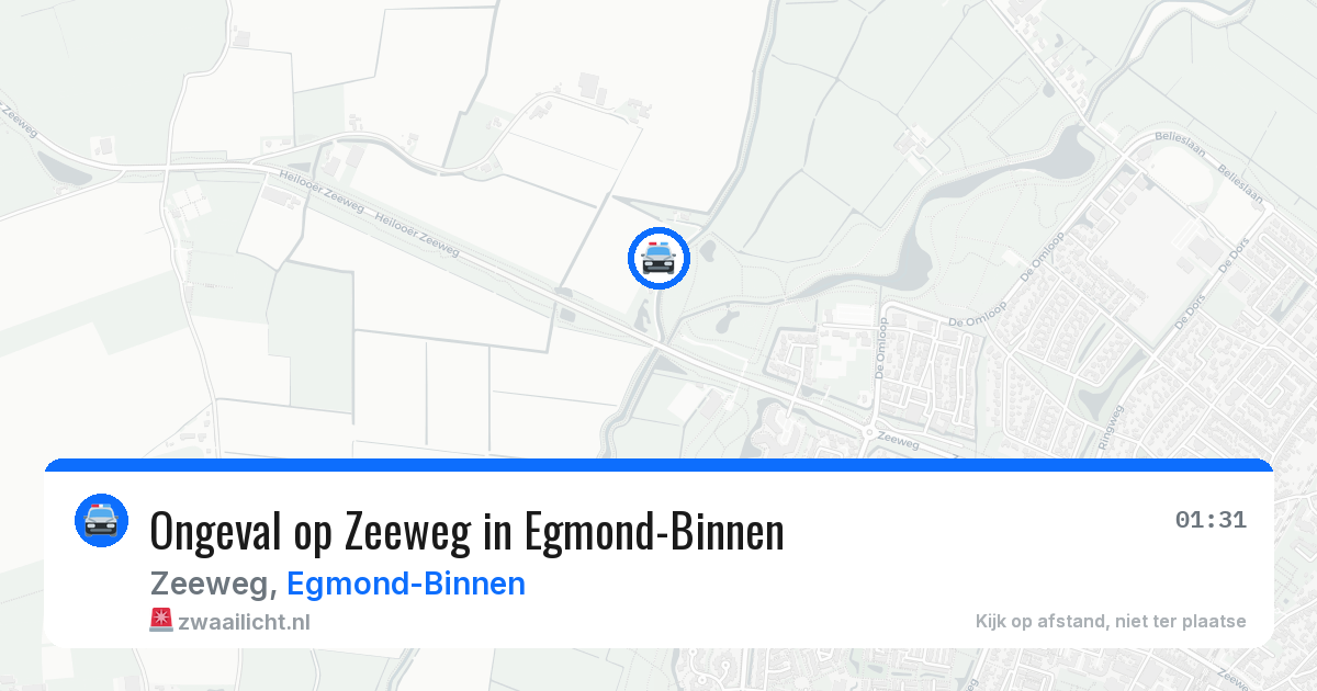 Ongeval op Zeeweg in Egmond-Binnen — 11 apr 2026