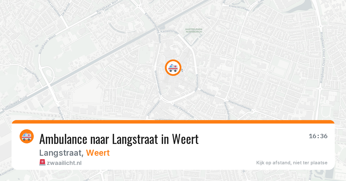Ambulance naar Langstraat in Weert — 30 jun 2026