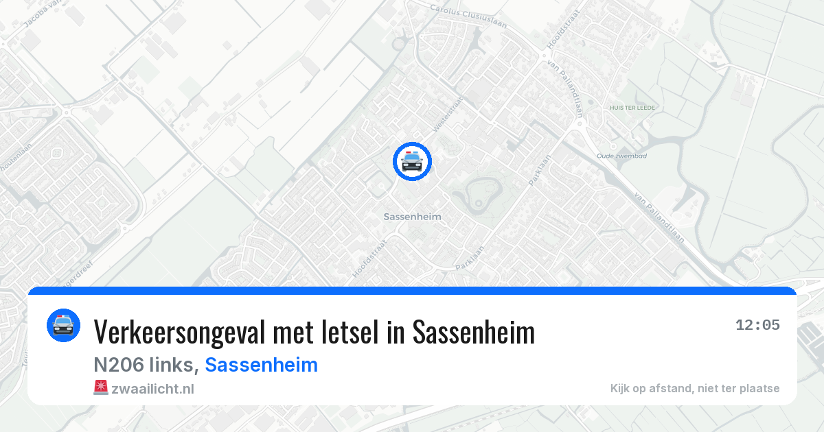 Verkeersongeval met letsel in Sassenheim — 18 apr 2026