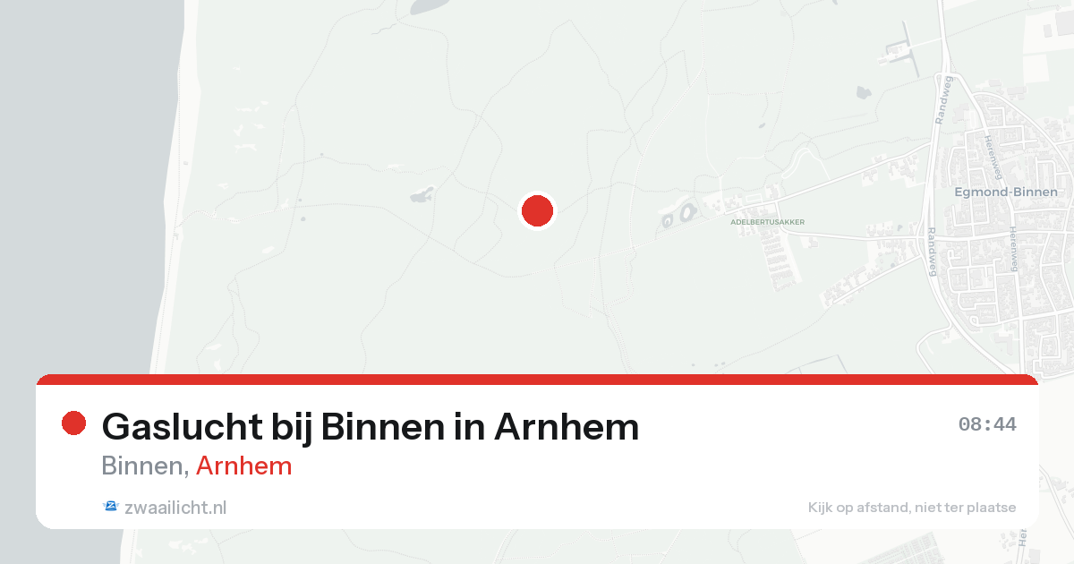 Gaslucht bij Binnen in Arnhem — 16 aug 2026