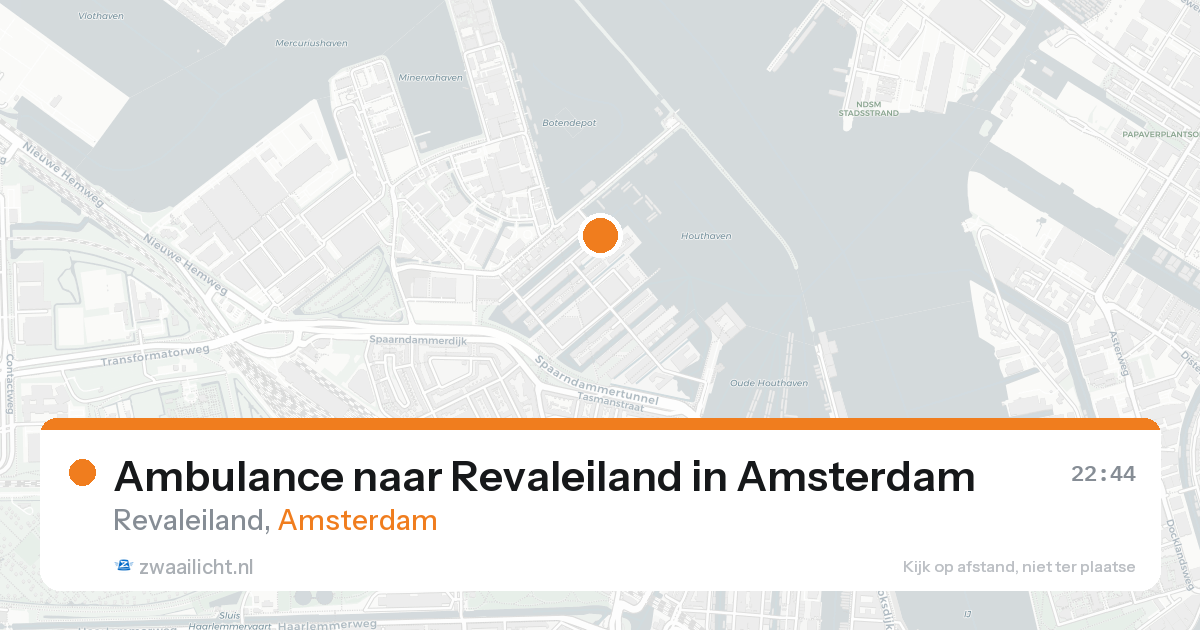 Ambulance naar Revaleiland in Amsterdam — 16 aug 2026