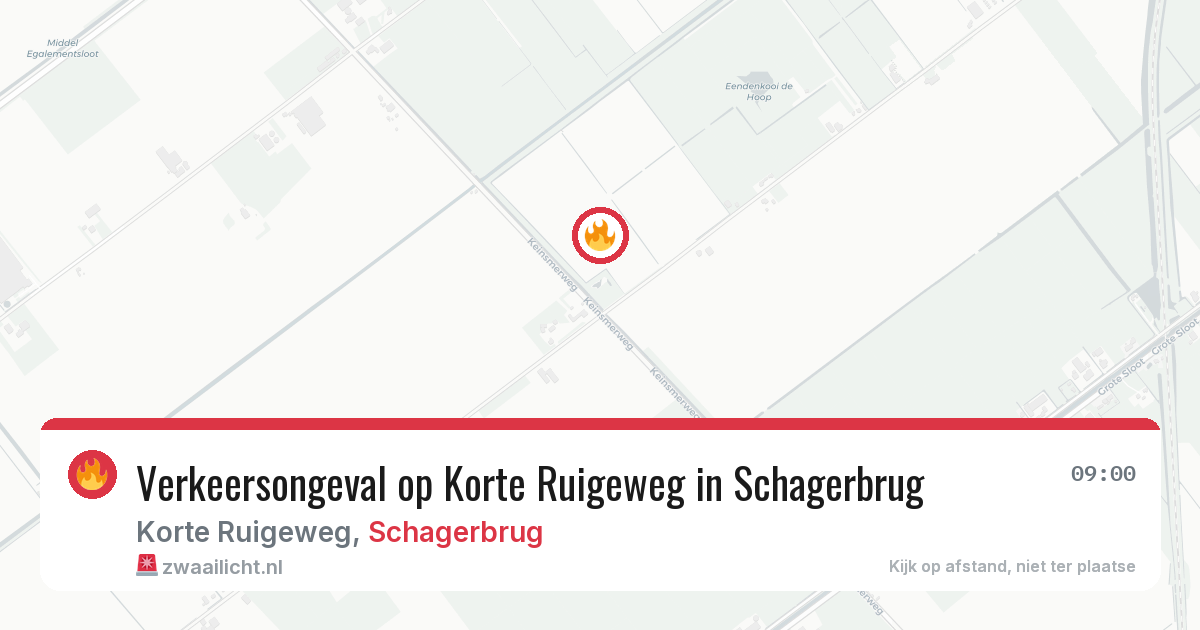 Verkeersongeval op Korte Ruigeweg in Schagerbrug — 31 mrt 2026