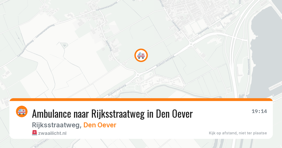 Ambulance naar Rijksstraatweg in Den Oever — 5 aug 2026