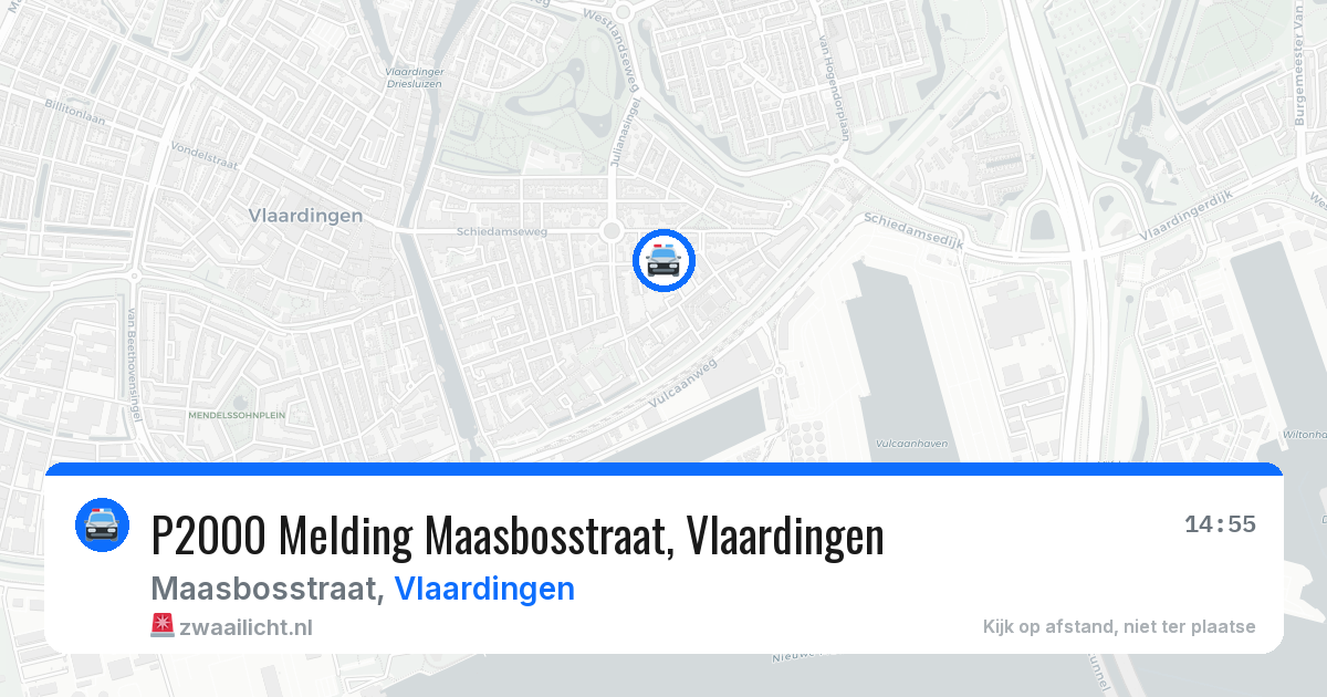 P2000 Melding Maasbosstraat, Vlaardingen — 5 jul 2026