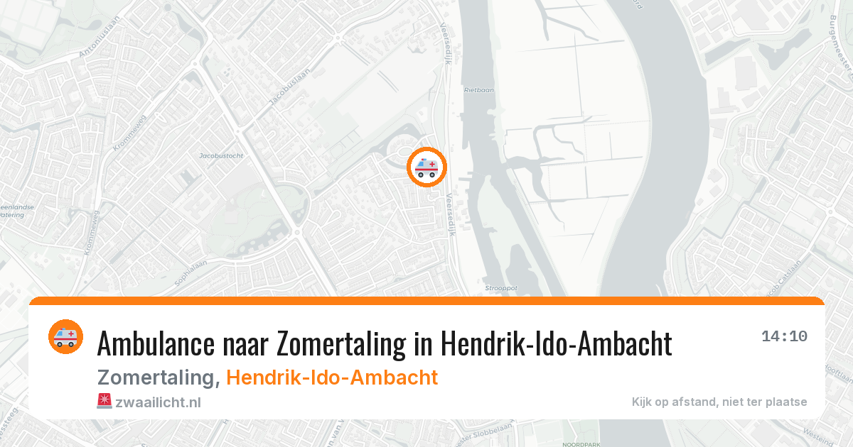 Ambulance naar Zomertaling in Hendrik-Ido-Ambacht — 6 aug 2026