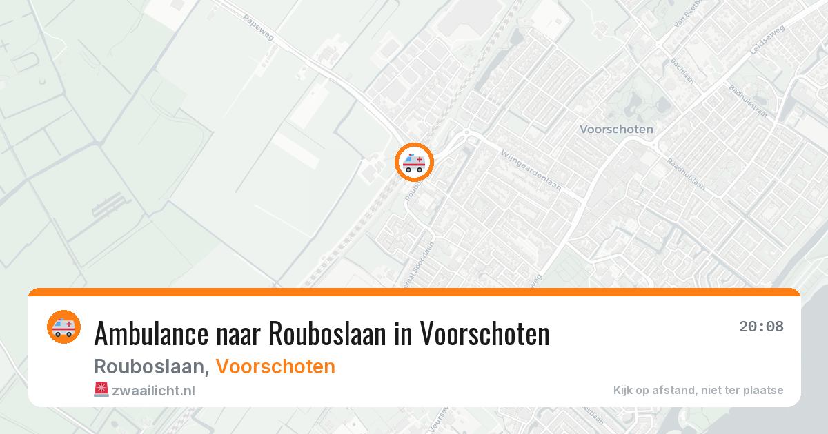 Ambulance naar Rouboslaan in Voorschoten — 27 jul 2026