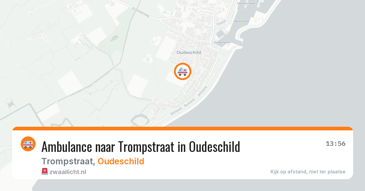 Ambulance naar Trompstraat in Oudeschild — 11 jun 2026