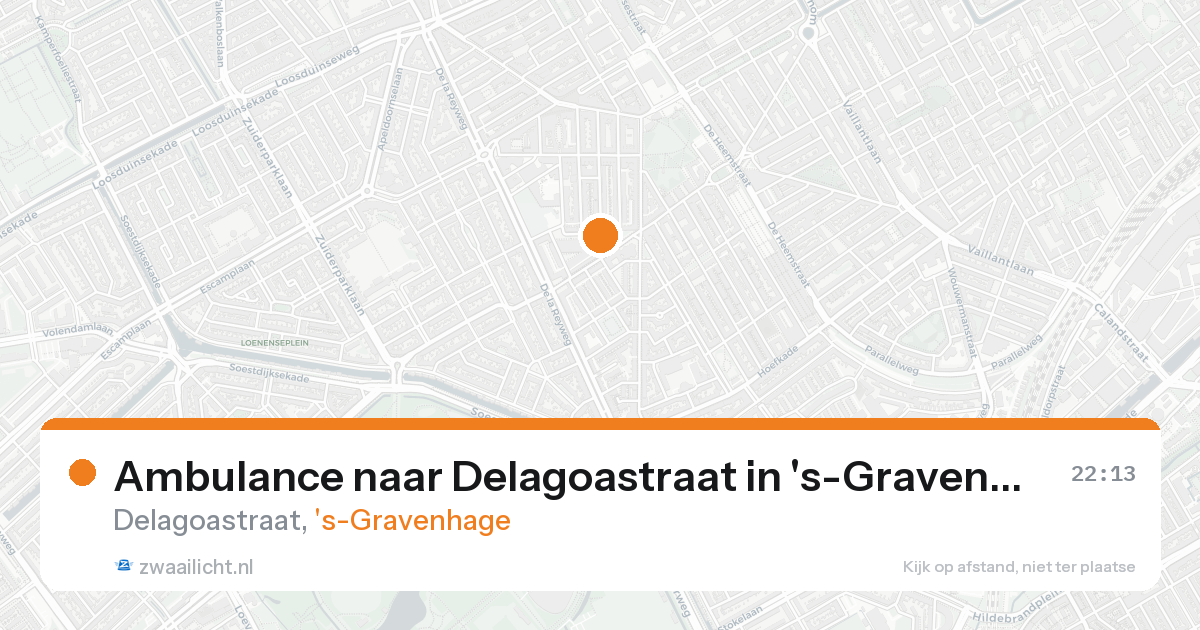 Ambulance naar Delagoastraat in 's-Gravenhage — 31 jan 2026