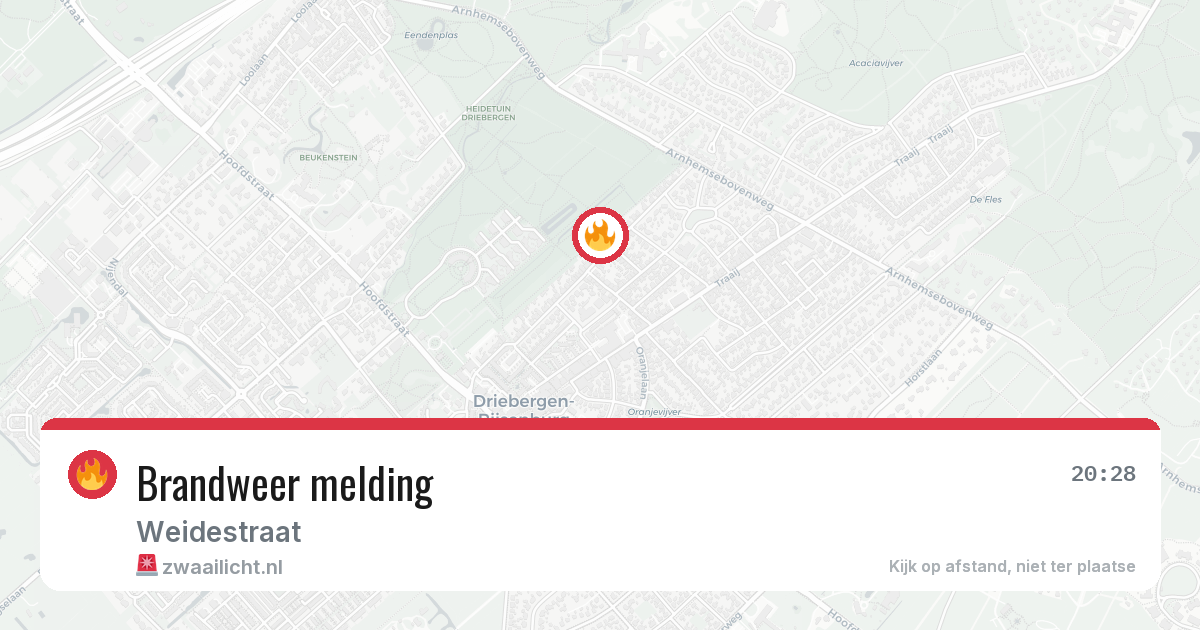 Brandweer melding — 17 jun 2026