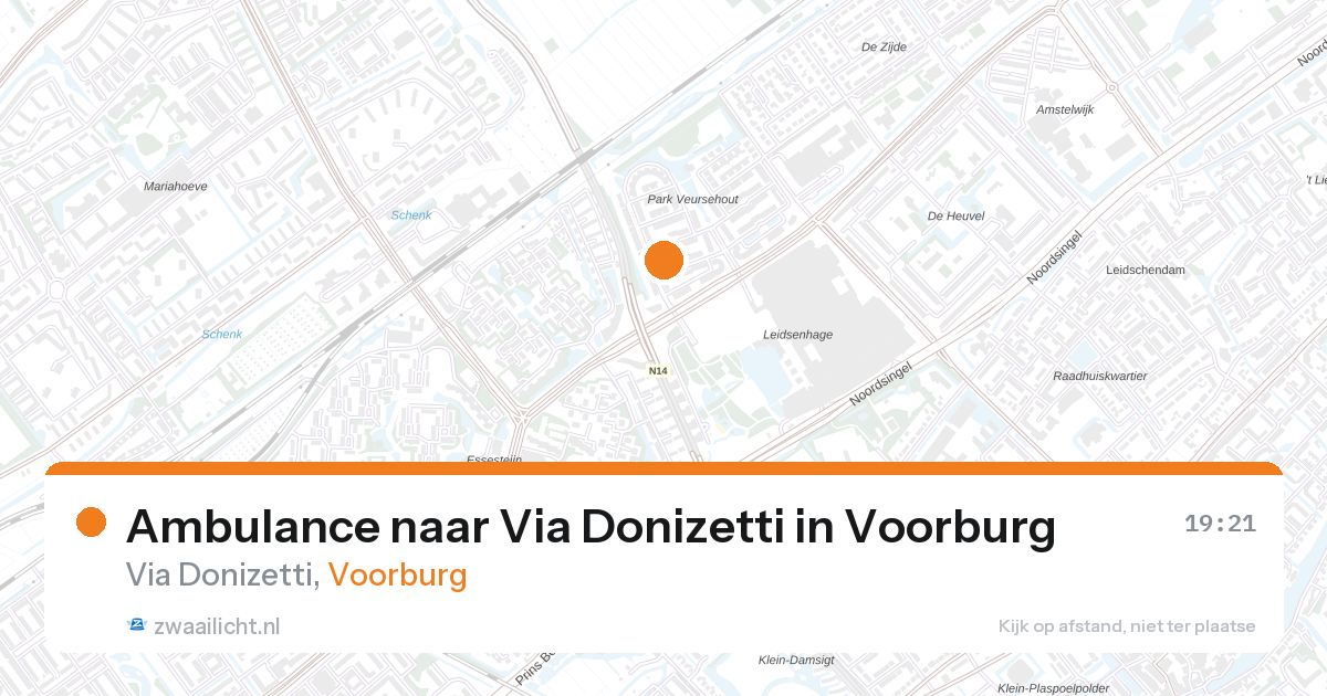 Ambulance naar Via Donizetti in Voorburg — 31 mei 2026