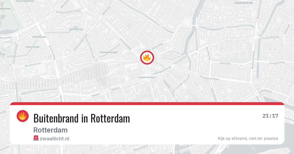 Buitenbrand in Rotterdam — 15 apr 2026