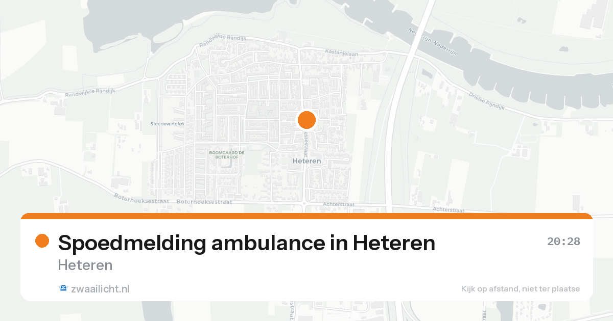 Spoedmelding ambulance in Heteren — 30 jun 2026