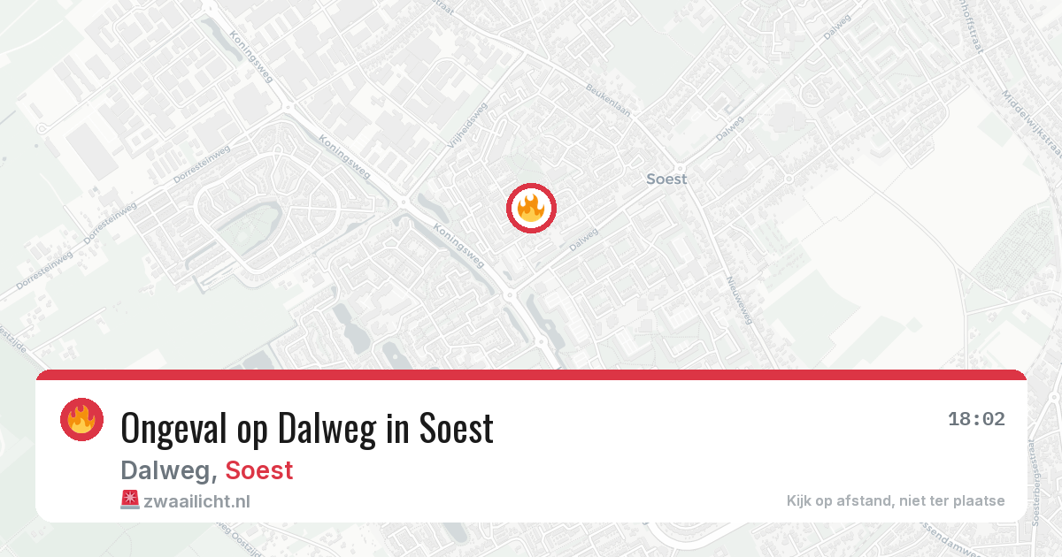 Ongeval op Dalweg in Soest — 3 jul 2026