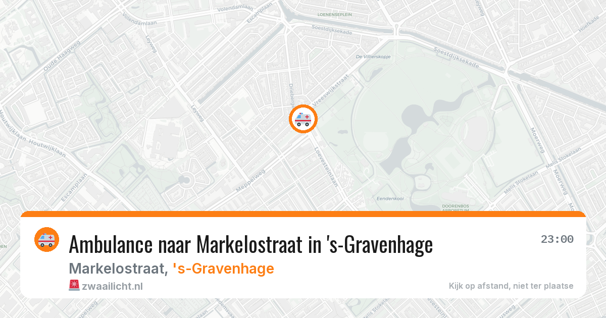 Ambulance naar Markelostraat in 's-Gravenhage — 18 jun 2026