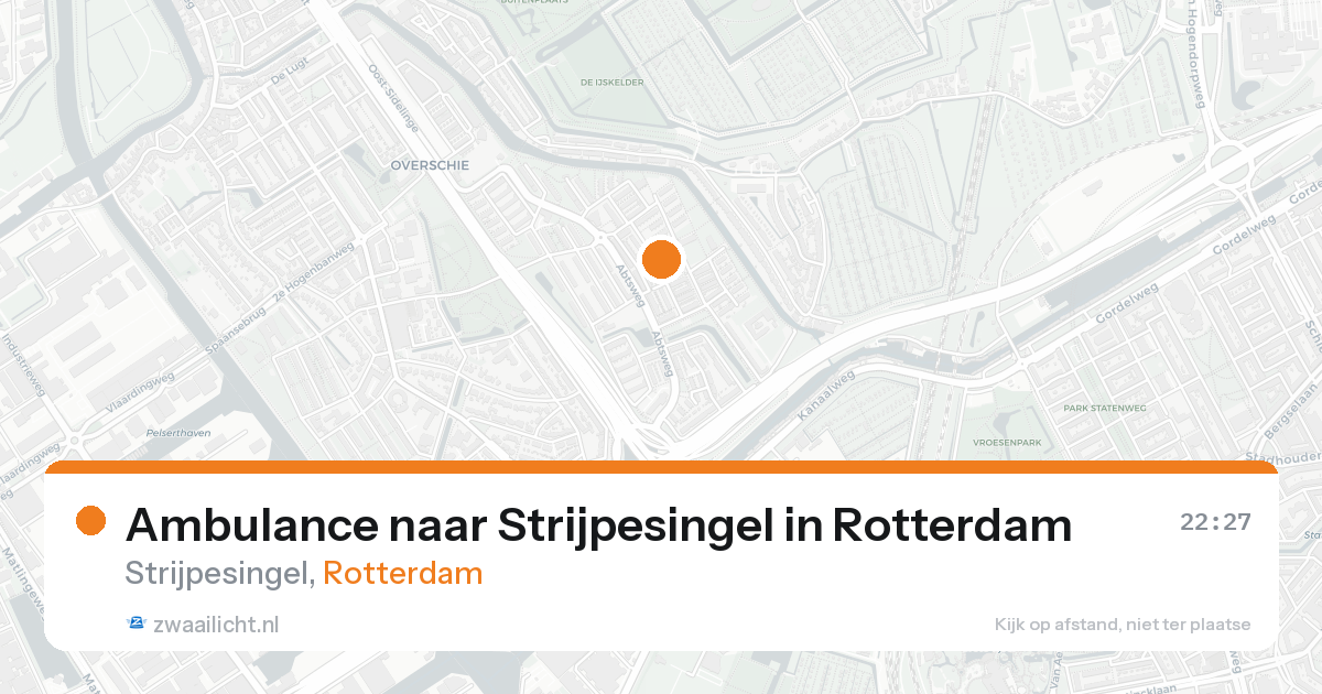 Ambulance naar Strijpesingel in Rotterdam — 16 aug 2026