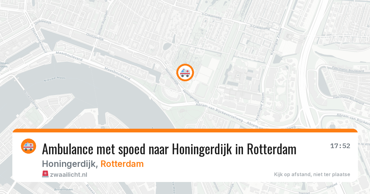 Ambulance met spoed naar Honingerdijk in Rotterdam — 23 mrt 2026