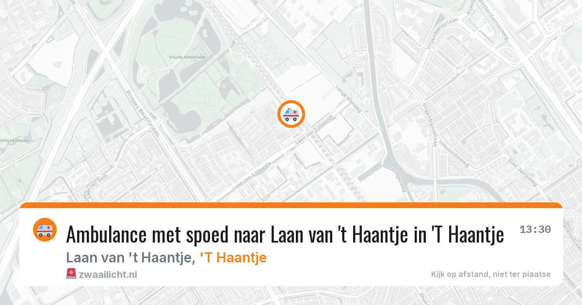 Ambulance met spoed naar Laan van 't Haantje in 'T Haantje — 7 feb 2026