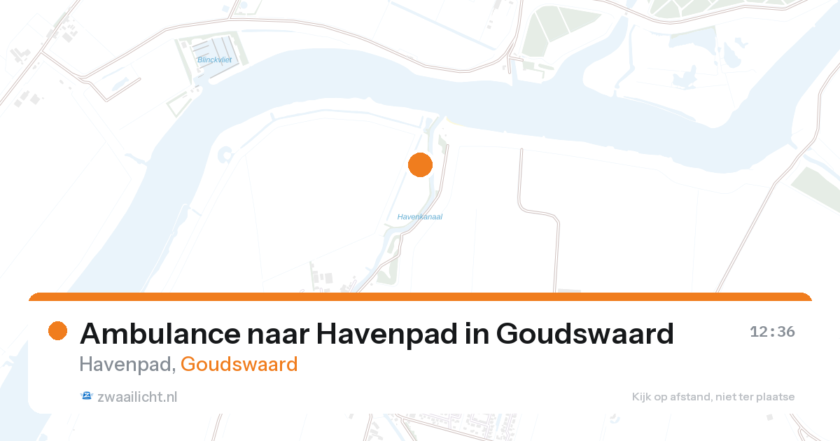 Ambulance naar Havenpad in Goudswaard — 16 aug 2026