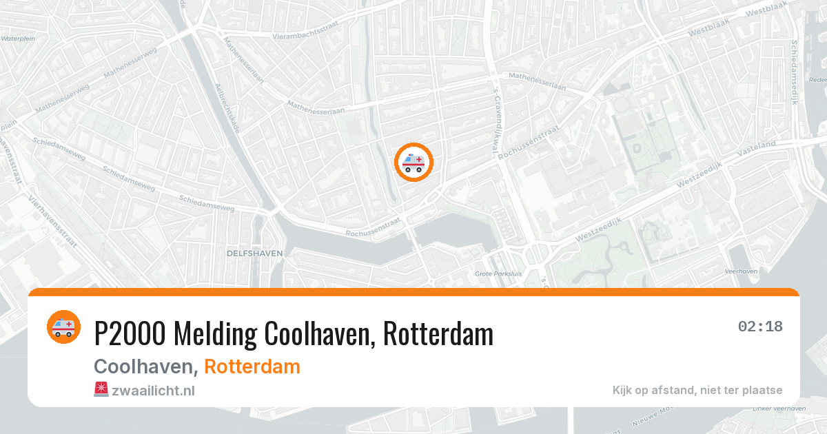 P2000 Melding Coolhaven, Rotterdam — 9 feb 2026