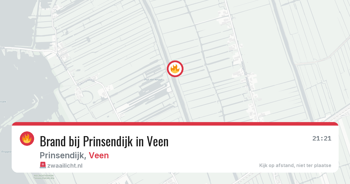 Brand bij Prinsendijk in Veen — 4 apr 2026