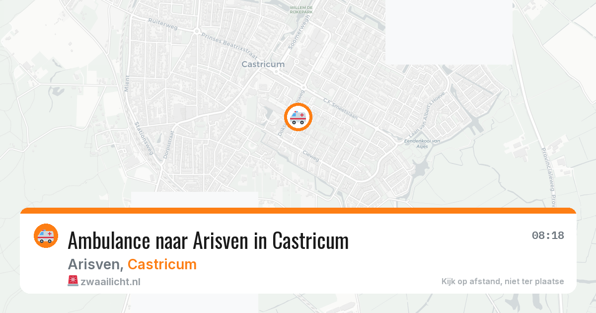 Ambulance naar Arisven in Castricum — 15 jul 2026