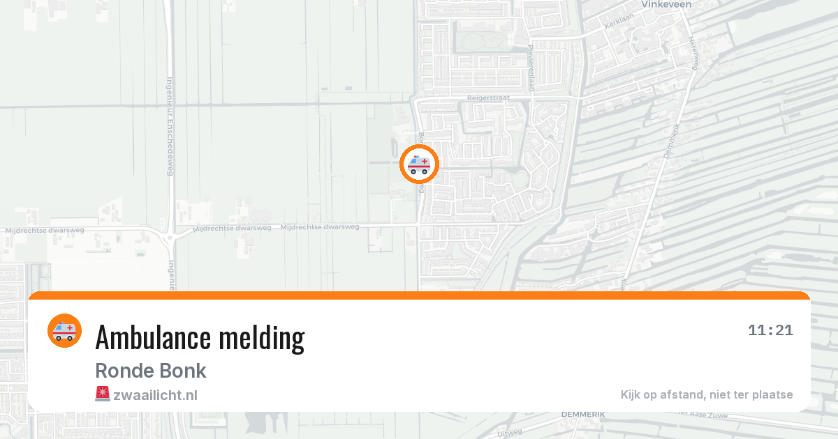 Ambulance melding — 29 jan 2026