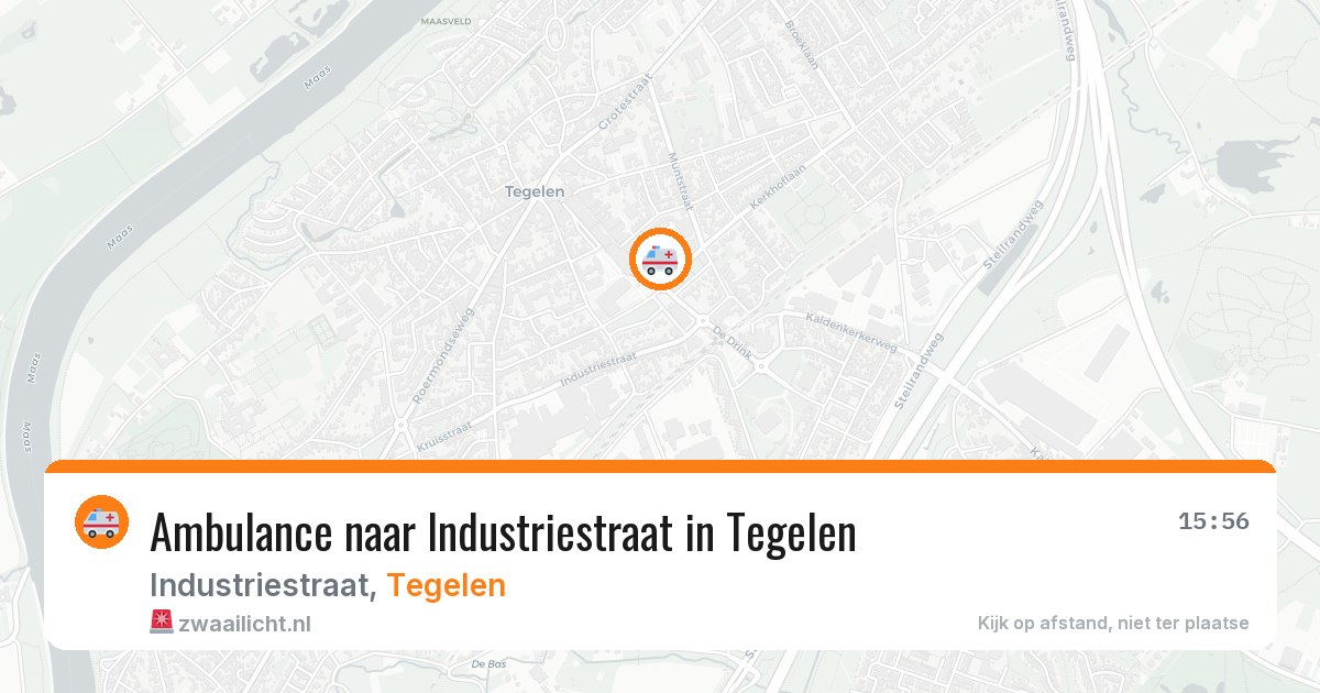 Ambulance naar Industriestraat in Tegelen — 1 jun 2026