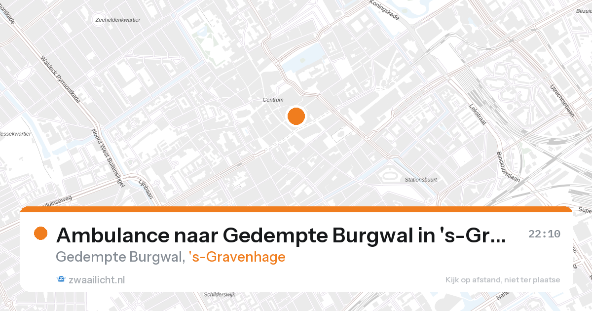 Ambulance naar Gedempte Burgwal in 's-Gravenhage — 26 aug 2026