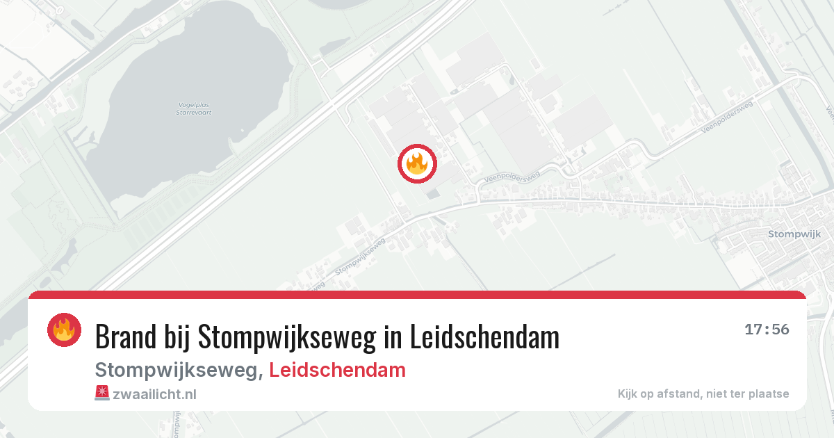Brand bij Stompwijkseweg in Leidschendam — 27 jul 2026