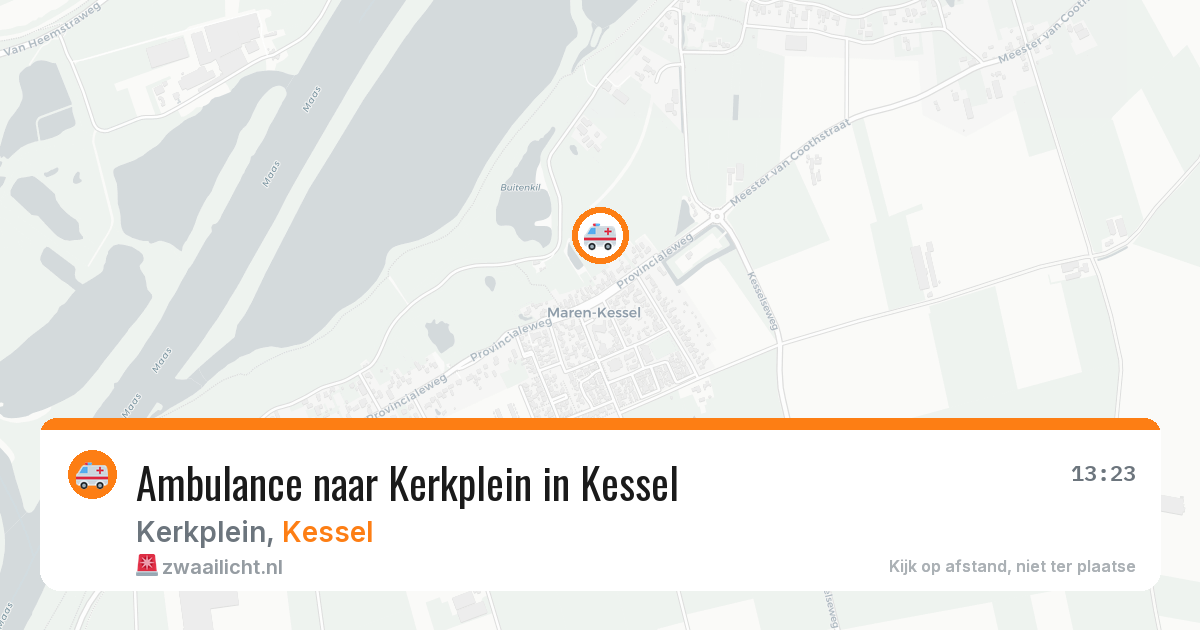 Ambulance naar Kerkplein in Kessel — 26 mei 2026